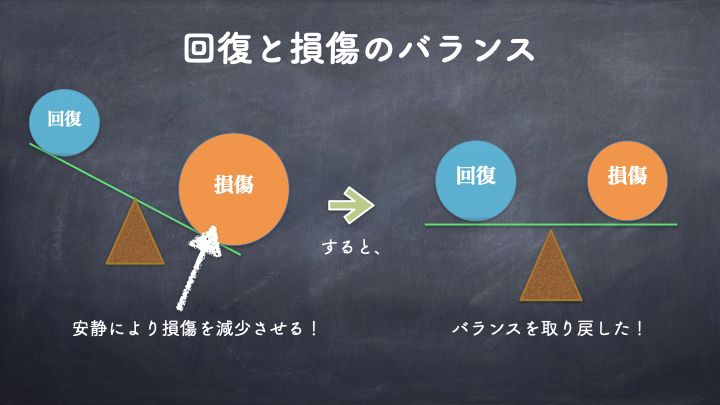 回復と損傷のバランス